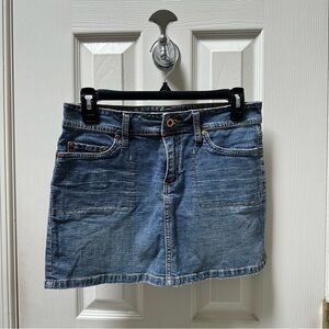 Vintage BONGO Blue Denim Mini Skirt juniors size 3